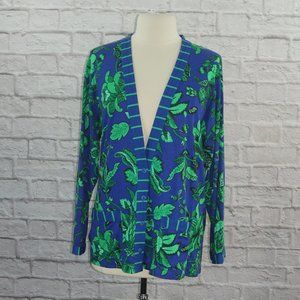 Vintage 80s Floral Duster Cardigan Sweater